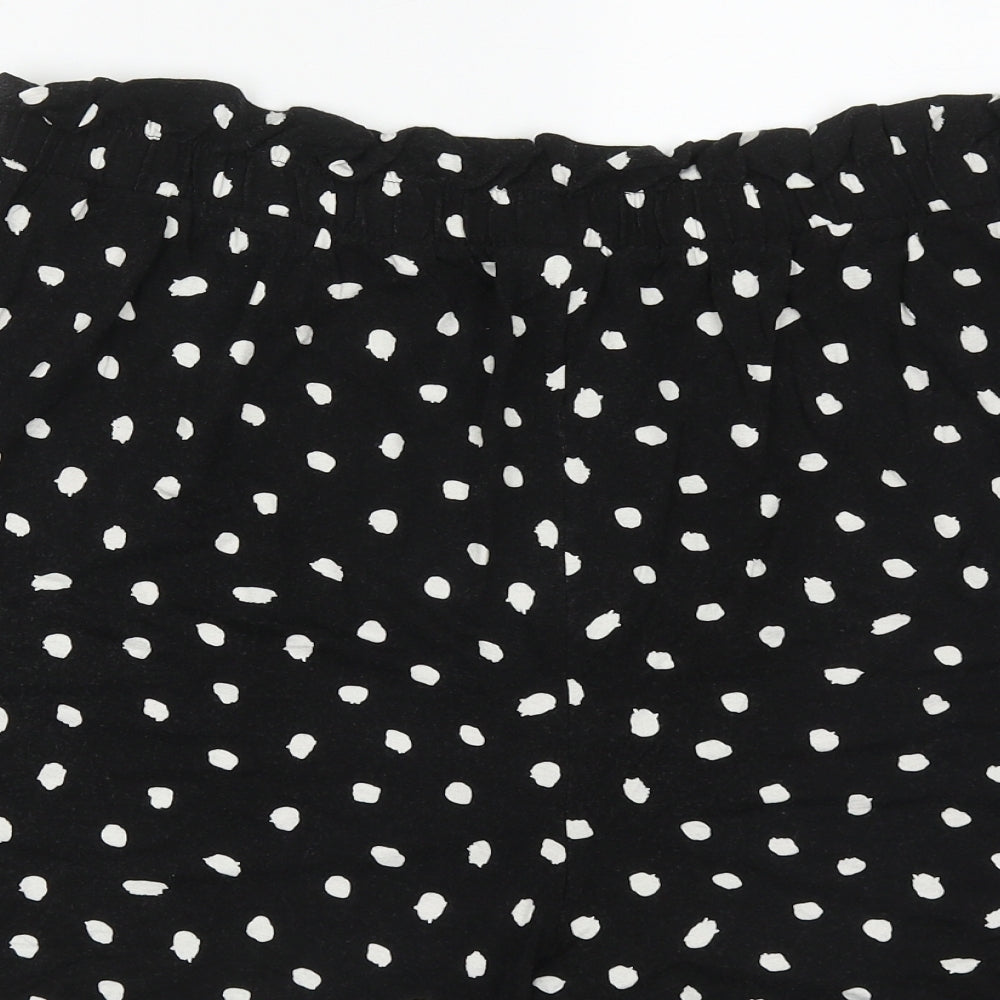 ASOS Womens Black Polka Dot Viscose Bermuda Shorts Size 22  Regular