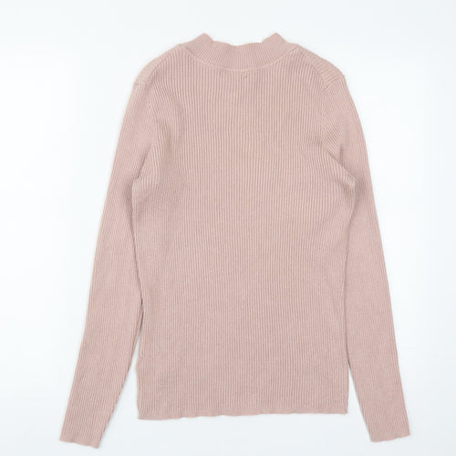 Primark Womens Brown Round Neck  Viscose Pullover Jumper Size XL