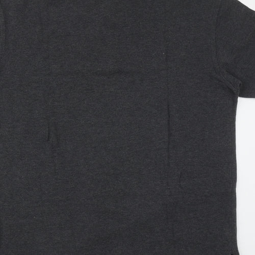 Tommy Hilfiger Mens Grey  Cotton  Polo Size XL Collared Button