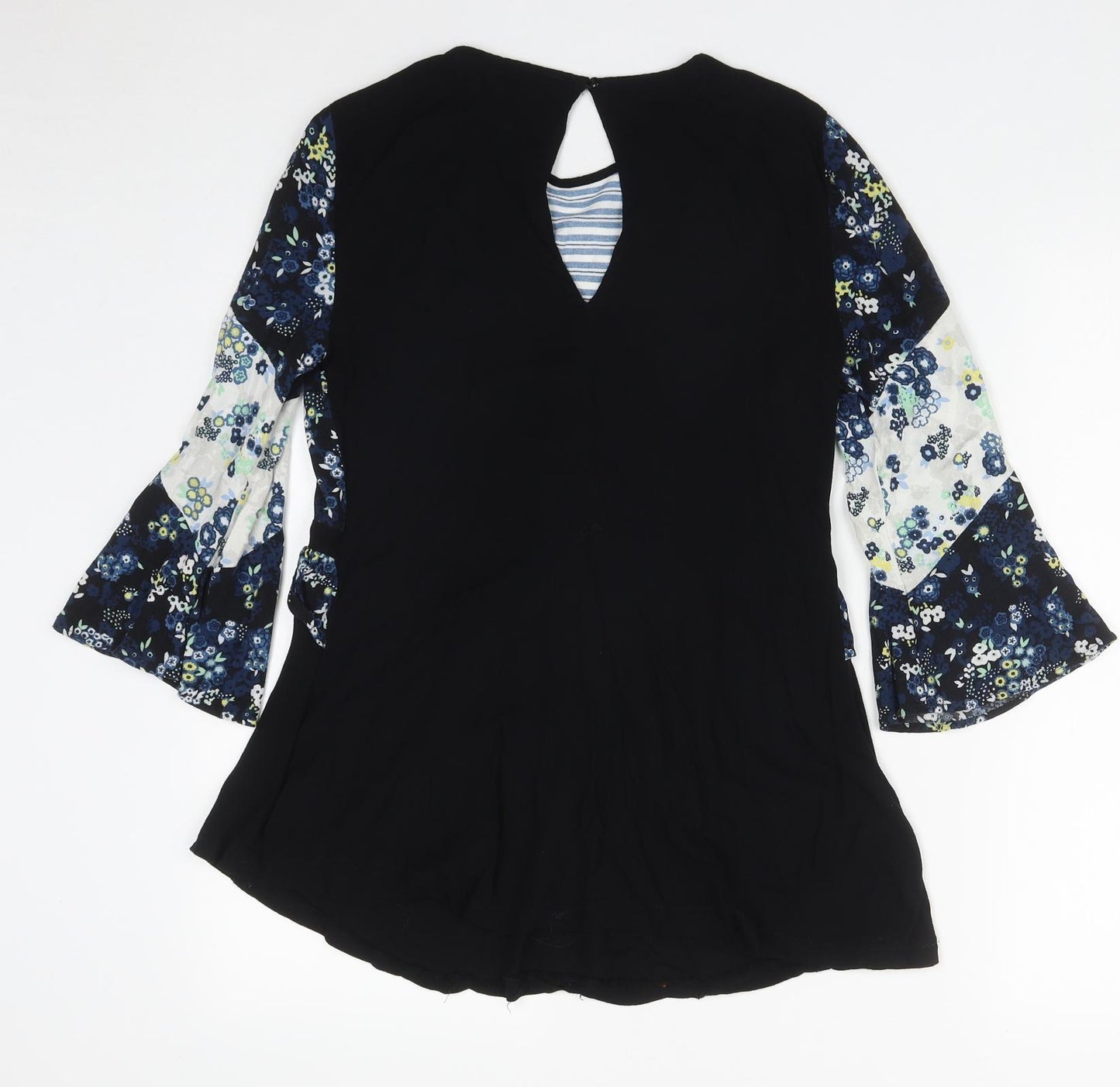 NEXT Womens Multicoloured Floral Polyester Basic Blouse Size 8 Round Neck
