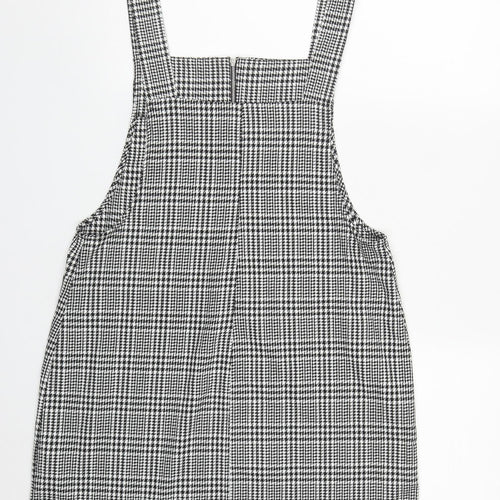 Atmosphere Womens Multicoloured Plaid Polyester Pinafore/Dungaree Dress  Size 14  Square Neck Zip