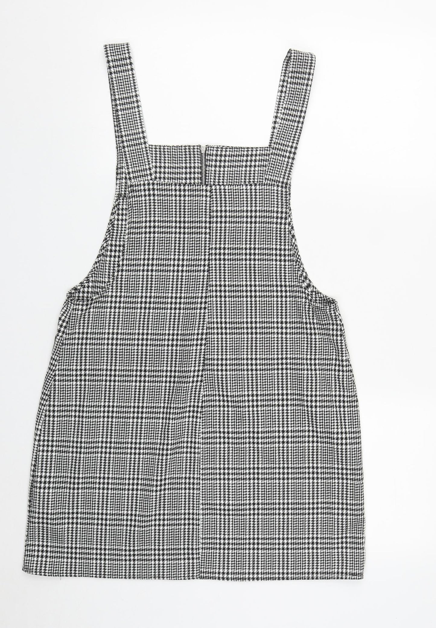 Atmosphere Womens Multicoloured Plaid Polyester Pinafore/Dungaree Dress  Size 14  Square Neck Zip