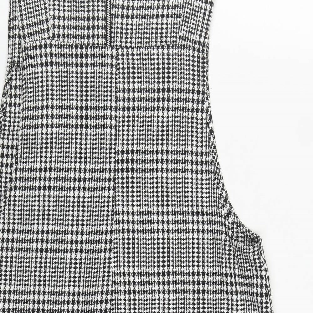 Atmosphere Womens Multicoloured Plaid Polyester Pinafore/Dungaree Dress  Size 14  Square Neck Zip