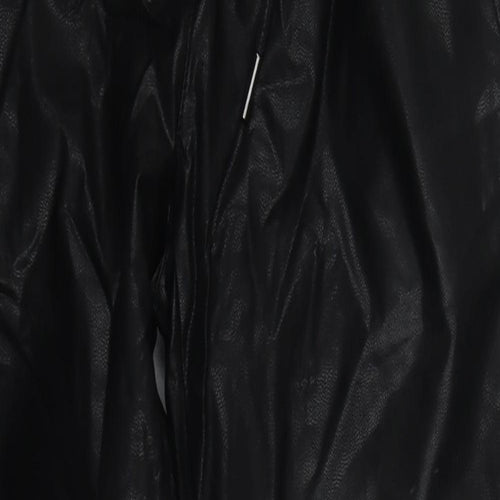 Zara Womens Black  Viscose Jogger Trousers Size XS L27 in Regular Drawstring