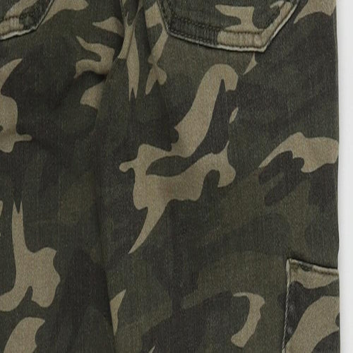 River Island Womens Multicoloured Camouflage Cotton Straight Jeans Size 8 L26 in Regular Zip
