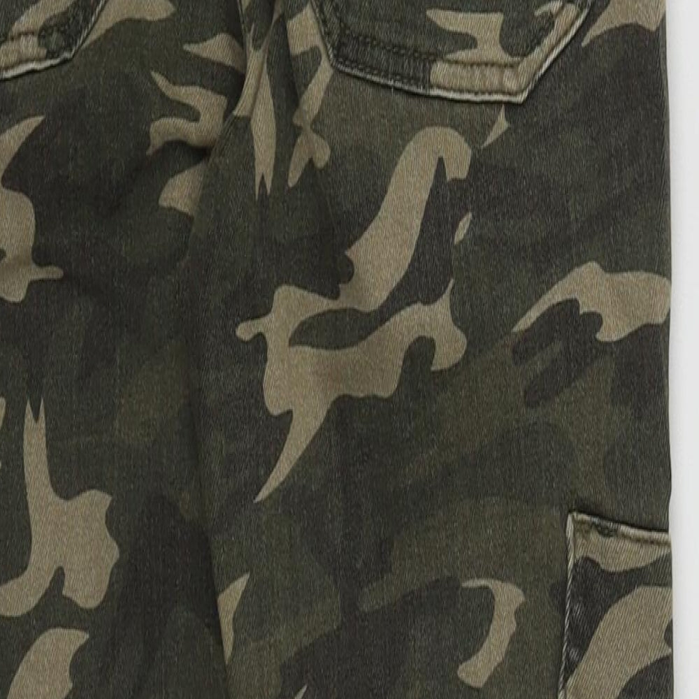 River Island Womens Multicoloured Camouflage Cotton Straight Jeans Size 8 L26 in Regular Zip