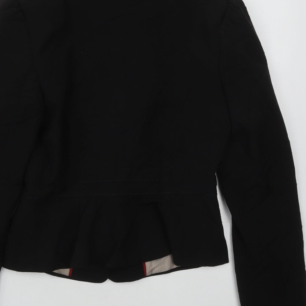 New Look Womens Black   Jacket Blazer Size 8  Button