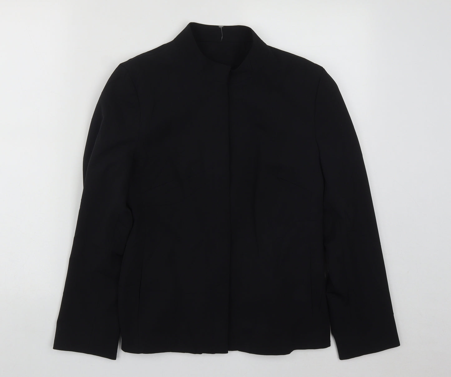 Preworn Womens Black   Jacket Blazer Size 10  Zip