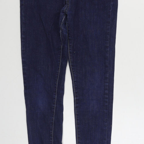 Dayie Womens Blue  Cotton Skinny Jeans Size S L28 in Regular Zip