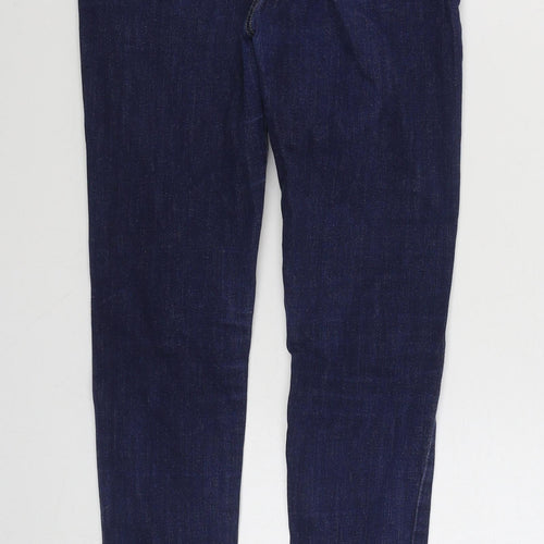 Dayie Womens Blue  Cotton Skinny Jeans Size S L28 in Regular Zip