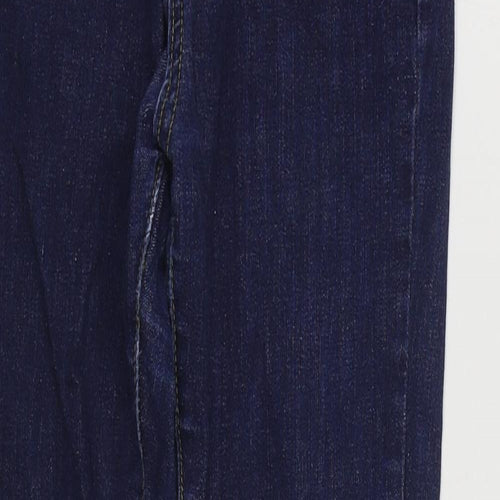 Dayie Womens Blue  Cotton Skinny Jeans Size S L28 in Regular Zip