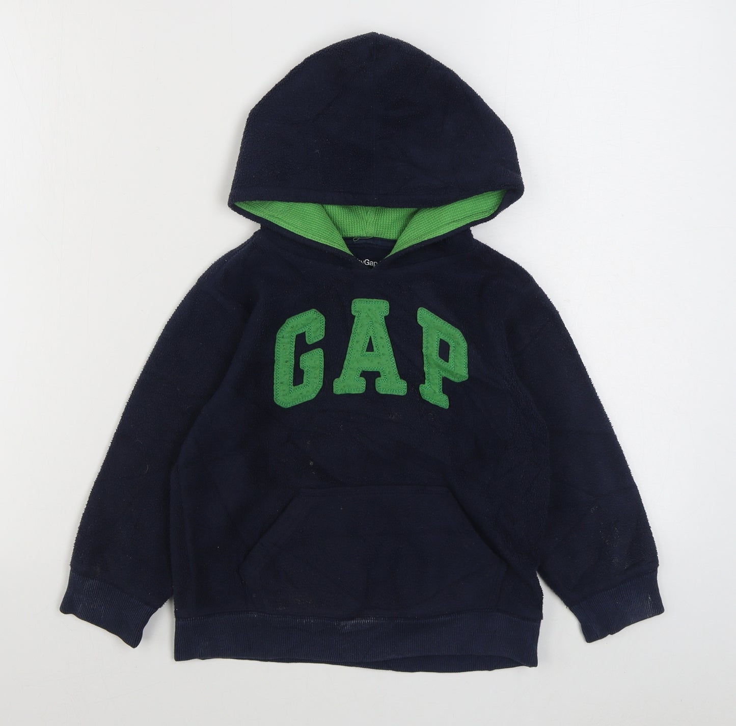 Gap Boys Blue  Cotton Pullover Hoodie Size 5 Years  Pullover