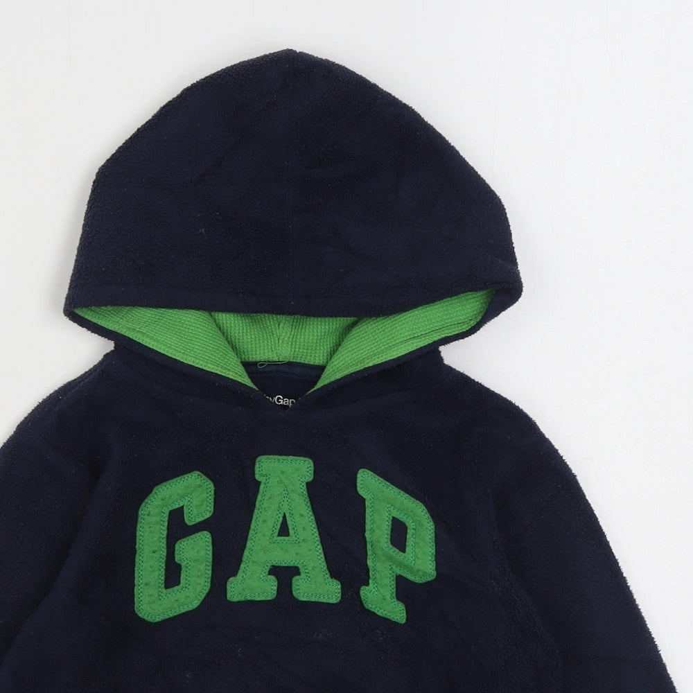 Gap Boys Blue  Cotton Pullover Hoodie Size 5 Years  Pullover