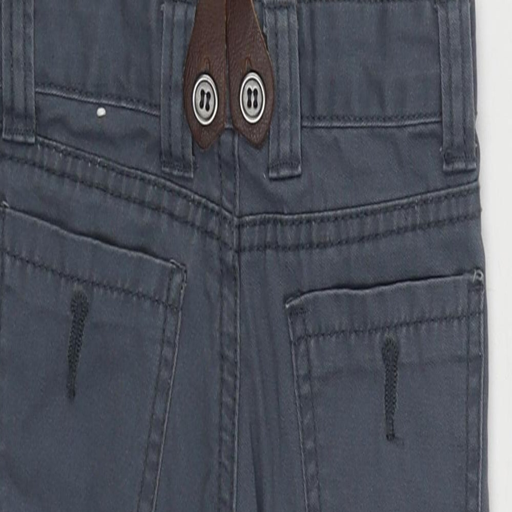Denim & Co. Boys Grey  100% Cotton Straight Jeans Size 2-3 Years  Regular Button