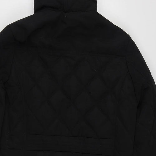 TOG 24 Mens Black   Quilted Coat Size L  Zip