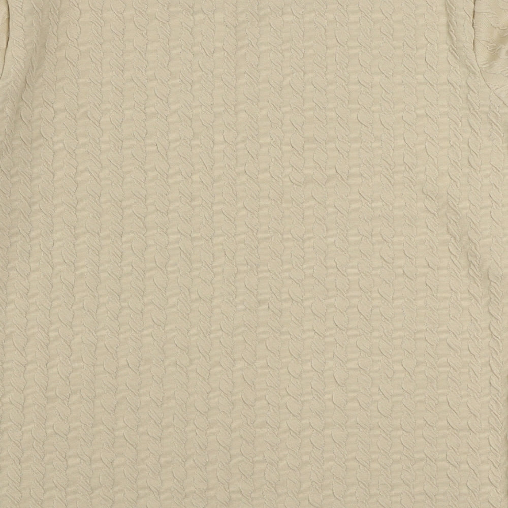 George Womens Beige  Polyester Pullover Sweatshirt Size 16  Pullover