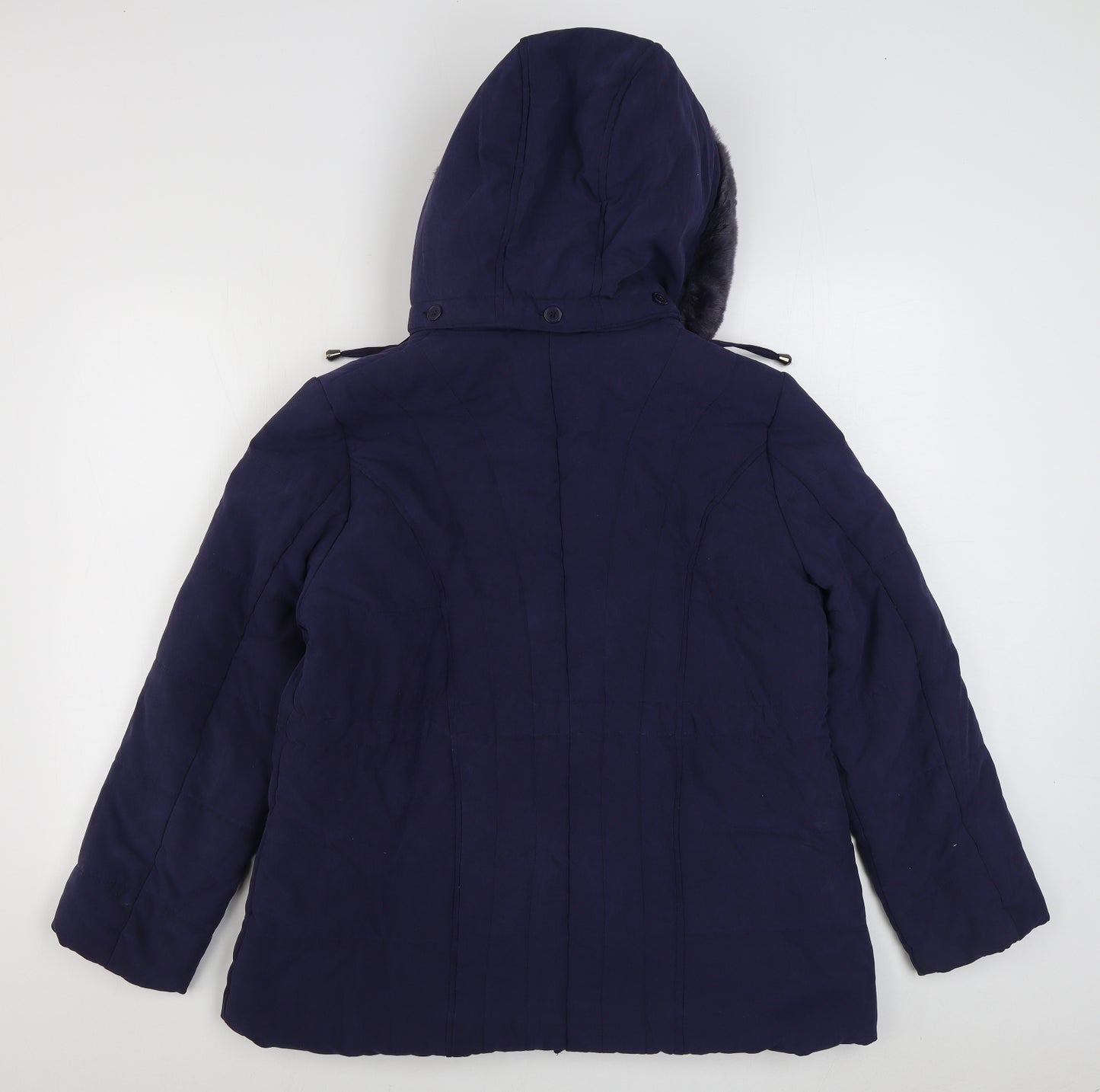 BHS Womens Purple   Parka Coat Size 16  Zip