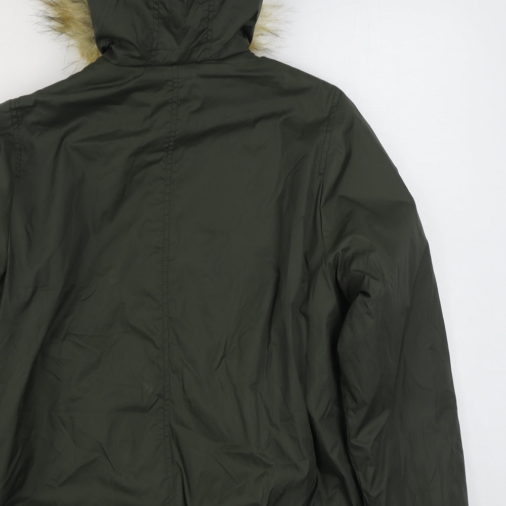 Dorothy Perkins Womens Green   Parka Coat Size 16  Zip