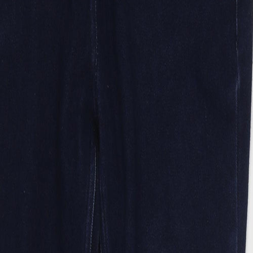 NEXT Womens Blue  Cotton Skinny Jeans Size 10 L26 in Regular Zip