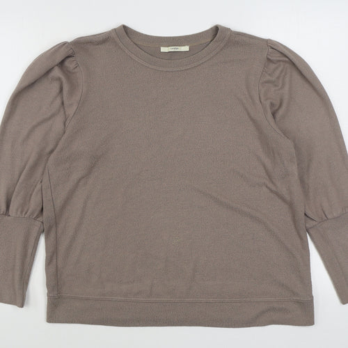 George Womens Brown  Viscose Pullover Sweatshirt Size L  Pullover