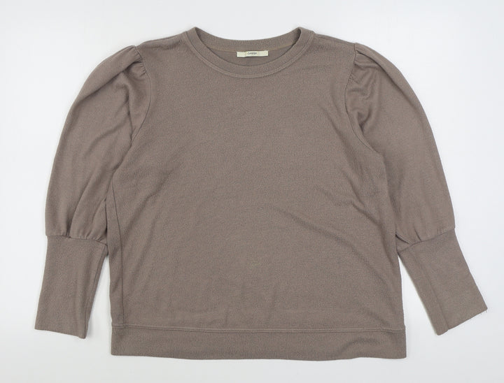 George Womens Brown Viscose Pullover Sweatshirt Size L Pullover