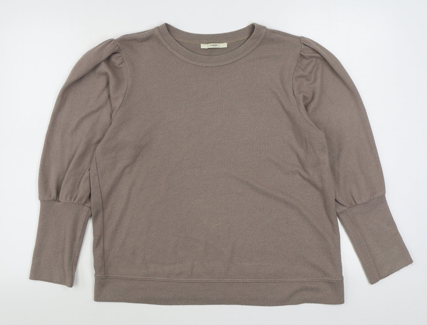 George Womens Brown  Viscose Pullover Sweatshirt Size L  Pullover