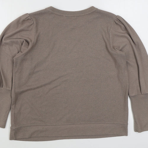 George Womens Brown  Viscose Pullover Sweatshirt Size L  Pullover