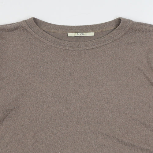 George Womens Brown  Viscose Pullover Sweatshirt Size L  Pullover
