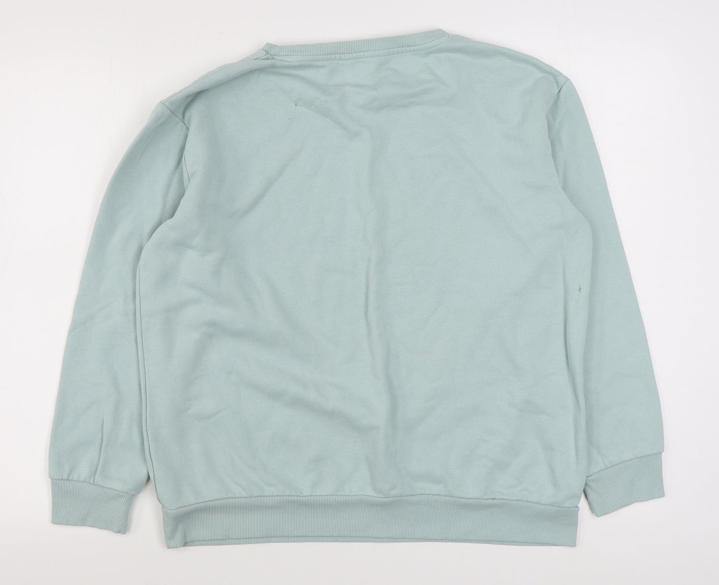 Geoge Womens Green  Cotton Pullover Sweatshirt Size 14  Pullover