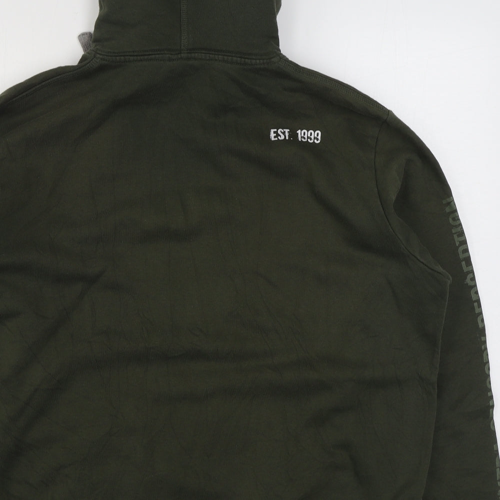 ESP Mens Green  Cotton Pullover Hoodie Size XL
