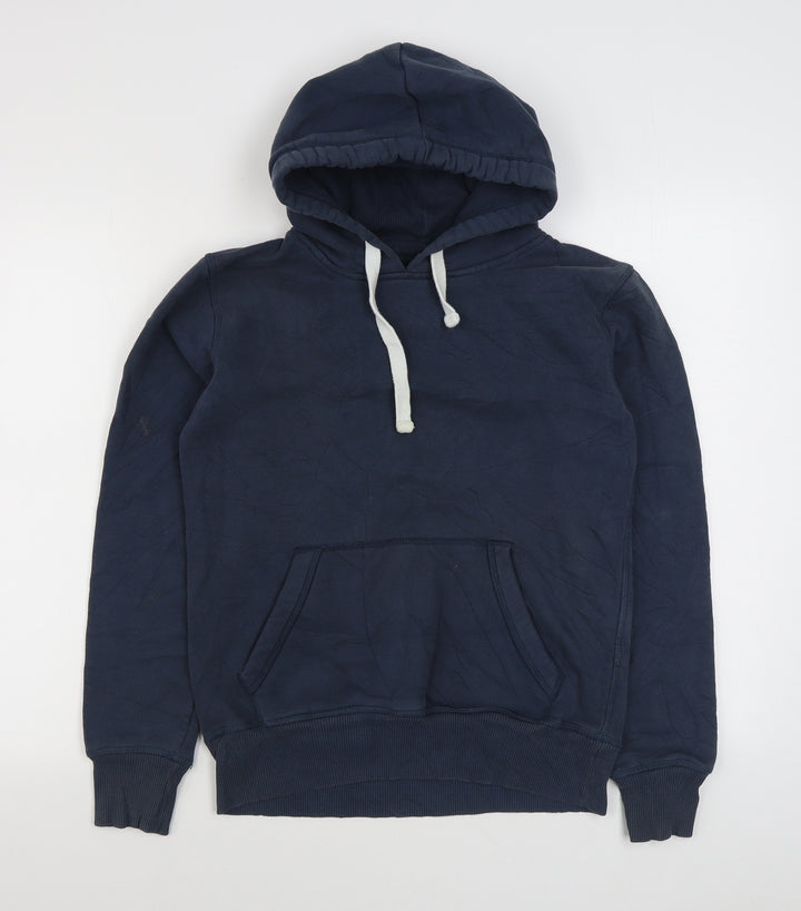 Oroton Womens Blue  Cotton Pullover Hoodie Size 10  Pullover