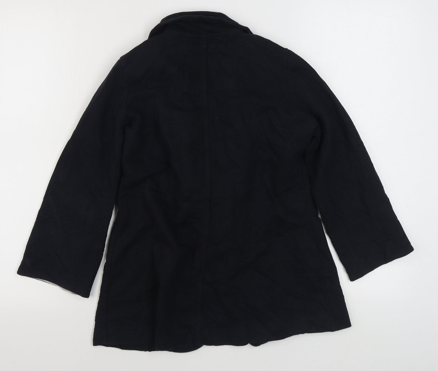 Denim & Co. Womens Blue   Jacket Blazer Size 8  Button