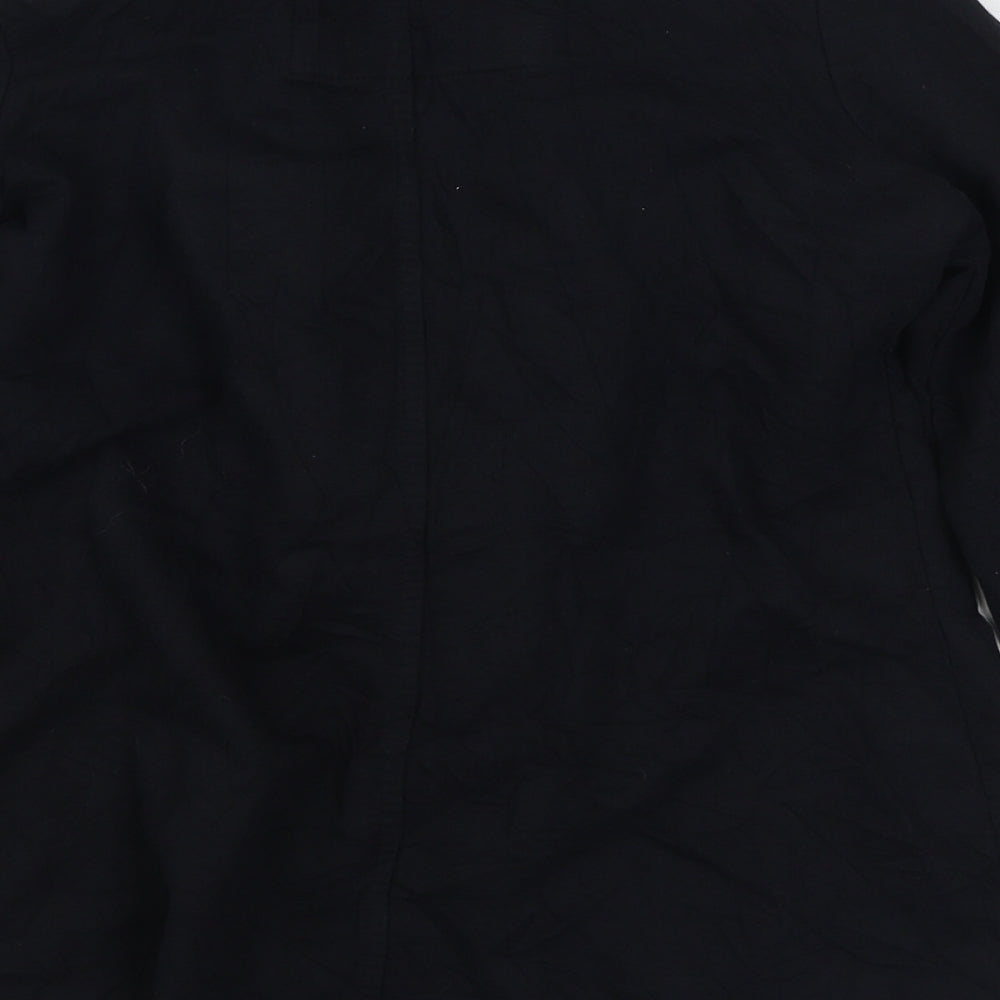 Denim & Co. Womens Blue   Jacket Blazer Size 8  Button