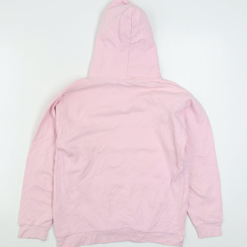 Awdis Girls Pink  Cotton Pullover Hoodie Size 12-13 Years  Pullover