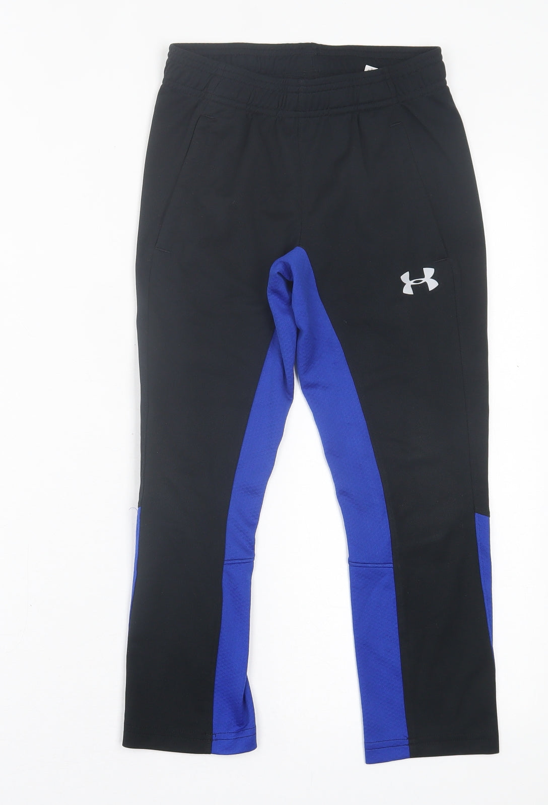 Under armour Boys Blue  Polyester Jogger Trousers Size 8-9 Years  Regular Tie