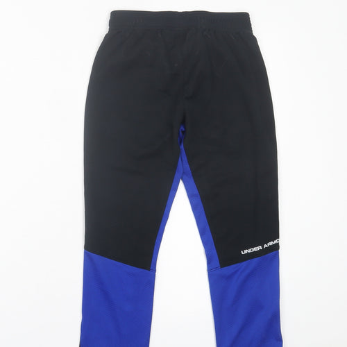 Under armour Boys Blue  Polyester Jogger Trousers Size 8-9 Years  Regular Tie