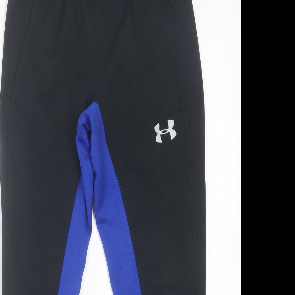 Under armour Boys Blue  Polyester Jogger Trousers Size 8-9 Years  Regular Tie