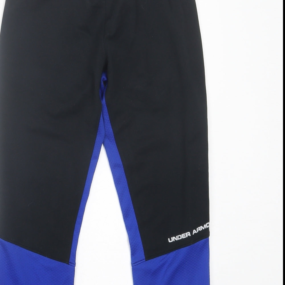Under armour Boys Blue  Polyester Jogger Trousers Size 8-9 Years  Regular Tie