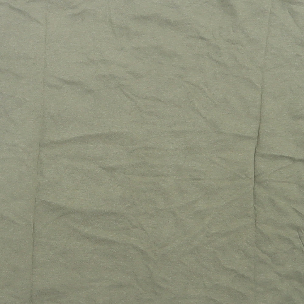 Primark Boys Green  Cotton Basic T-Shirt Size 9-10 Years Crew Neck Pullover