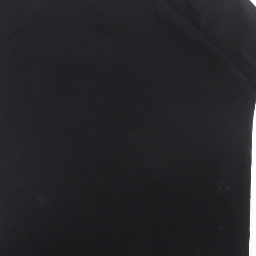 Pierre Cardin Mens Black  Cotton  Polo Size L Collared Button