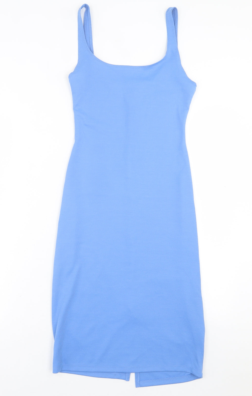 Pull&Bear Womens Blue  Polyester Bodycon  Size S  Scoop Neck Pullover