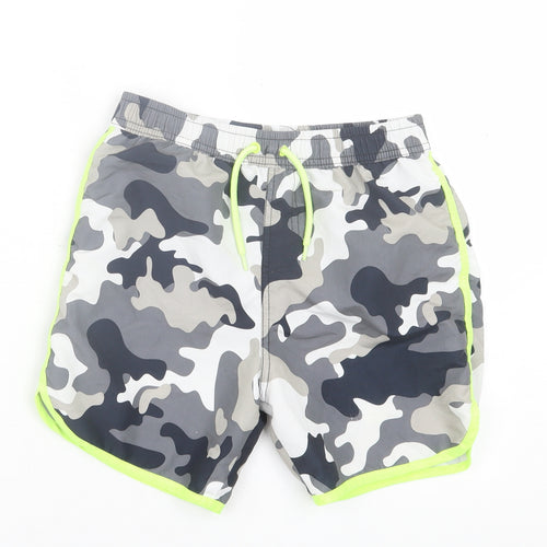 pep&co Boys Grey Camouflage Polyester Sweat Shorts Size 10-11 Years  Regular Tie