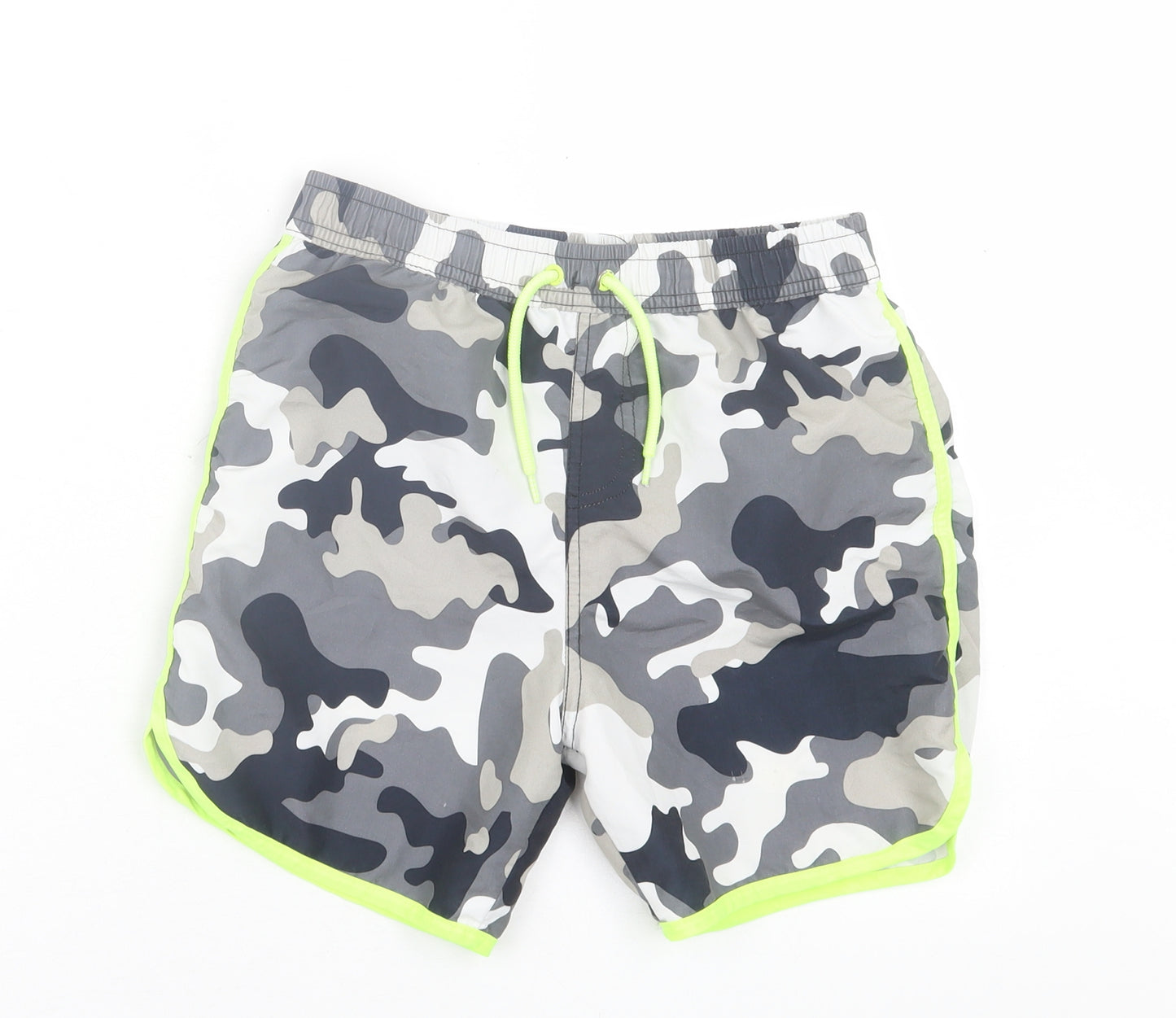 pep&co Boys Grey Camouflage Polyester Sweat Shorts Size 10-11 Years  Regular Tie