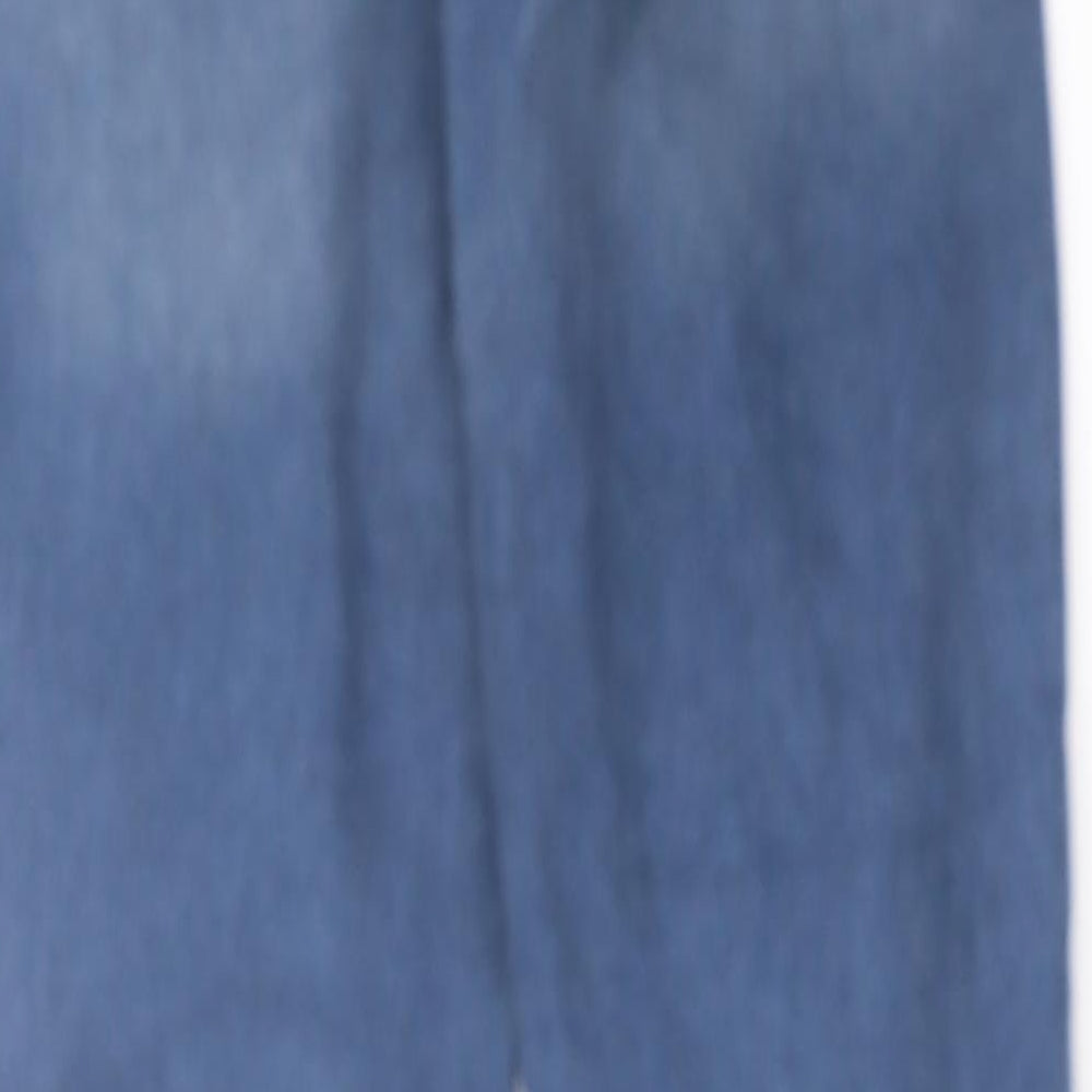 New Look Womens Blue  Cotton Mom Jeans Size 8 L33 in Regular Button - Lift & Shape