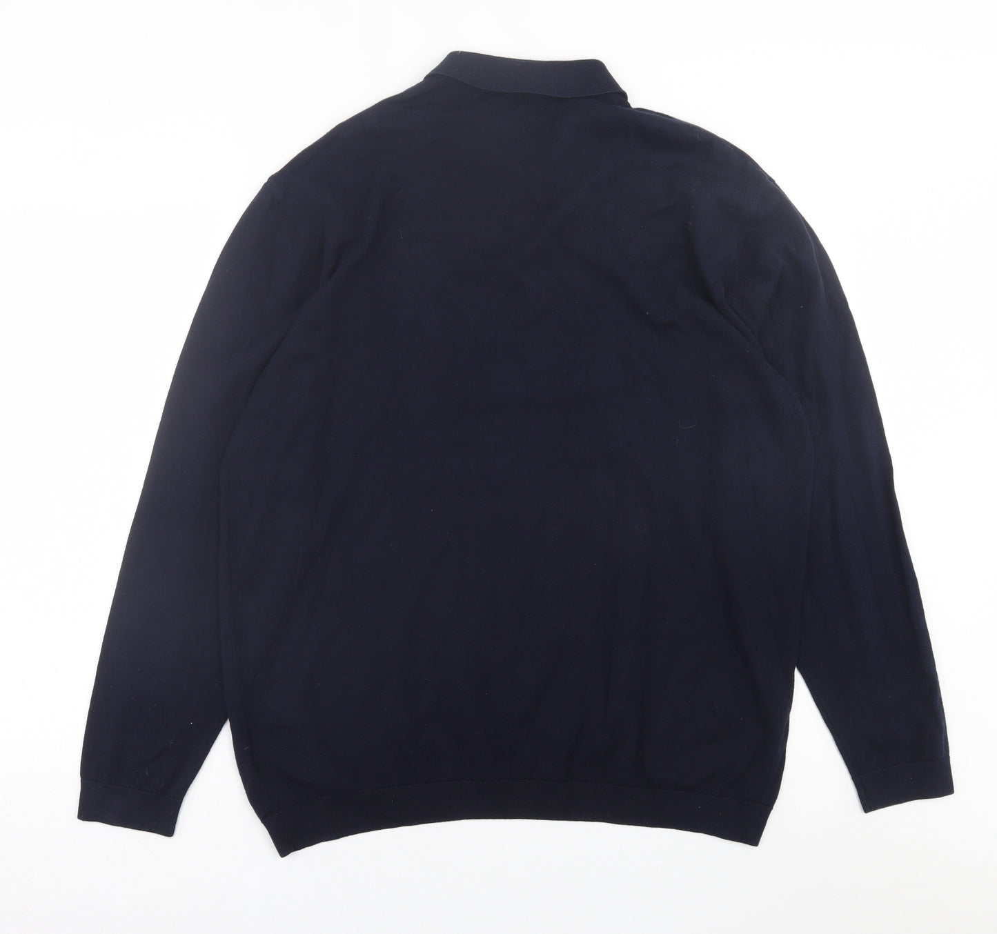 NEXT Mens Blue  Cotton  Polo Size 2XL Collared Button