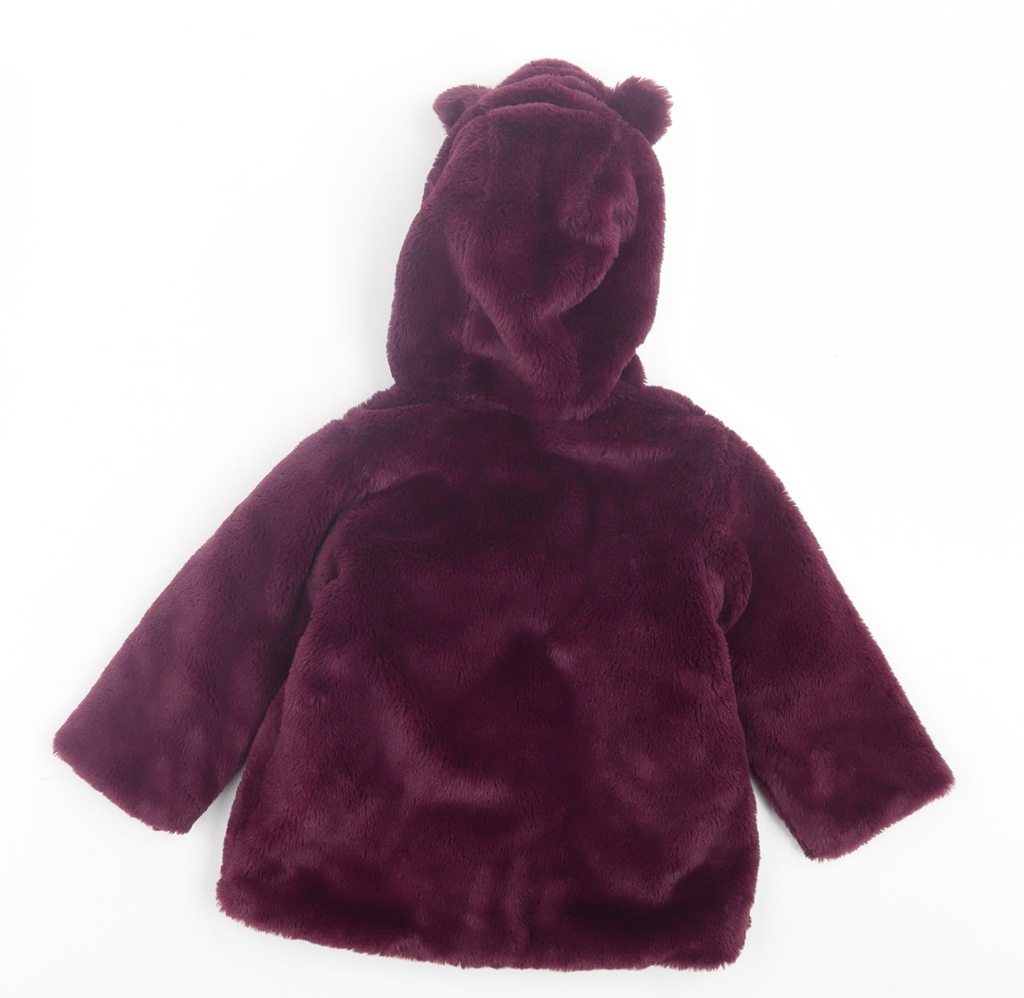 George Girls Purple   Jacket Coat Size 12-18 Months   Button