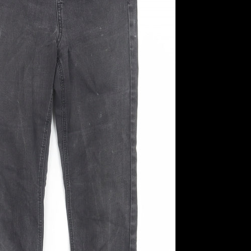 George Womens Black  Cotton Bootcut Jeans Size 8 L29 in Regular Button