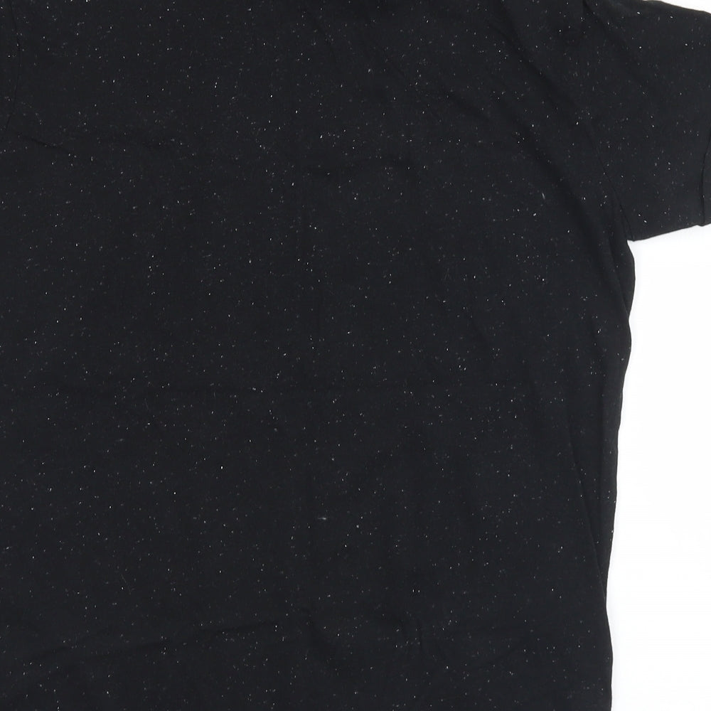 Primark Womens Black  Cotton Basic T-Shirt Size 10 Crew Neck - Harry Potter. 10/12