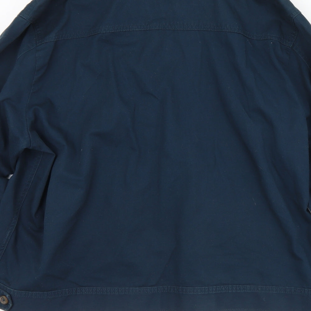 Marks and Spencer Mens Blue   Jacket Coat Size XL  Zip