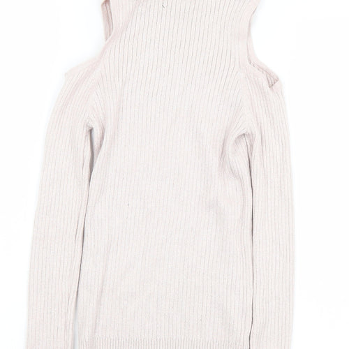 Atmosphere Womens Pink Mock Neck  Viscose Pullover Jumper Size 8